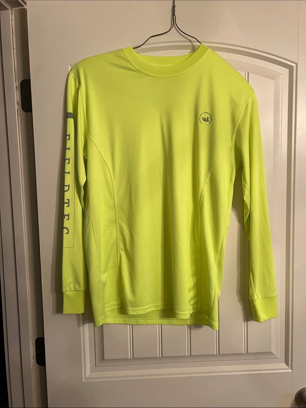 Southern Marsh Men’s Performance Shirt - Neon Yellow, large